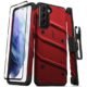 Zizo Bolt Red Tough Case & Screen Protector - For Samsung Galaxy S21