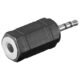 Goobay 2.5mm Male to 3.5mm Female Audio Adapter- Black