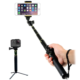 UNIVERSAL EXTENDABLE SELFIE STICK & BLUETOOTH CAMERA SHUTTER H611 - BLACK