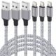 iPhone Charger TAKAGI 3Pack 6FT Nylon Braided Lightning